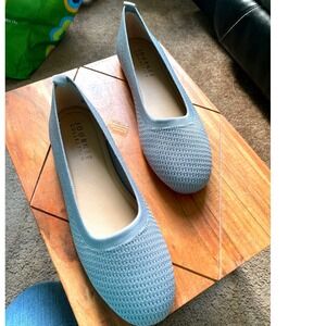 Journee Collection Knit Ballet Flats‎ Comfortable Slip On Shoes Size 10